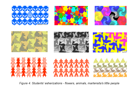 Examples of modified tiles